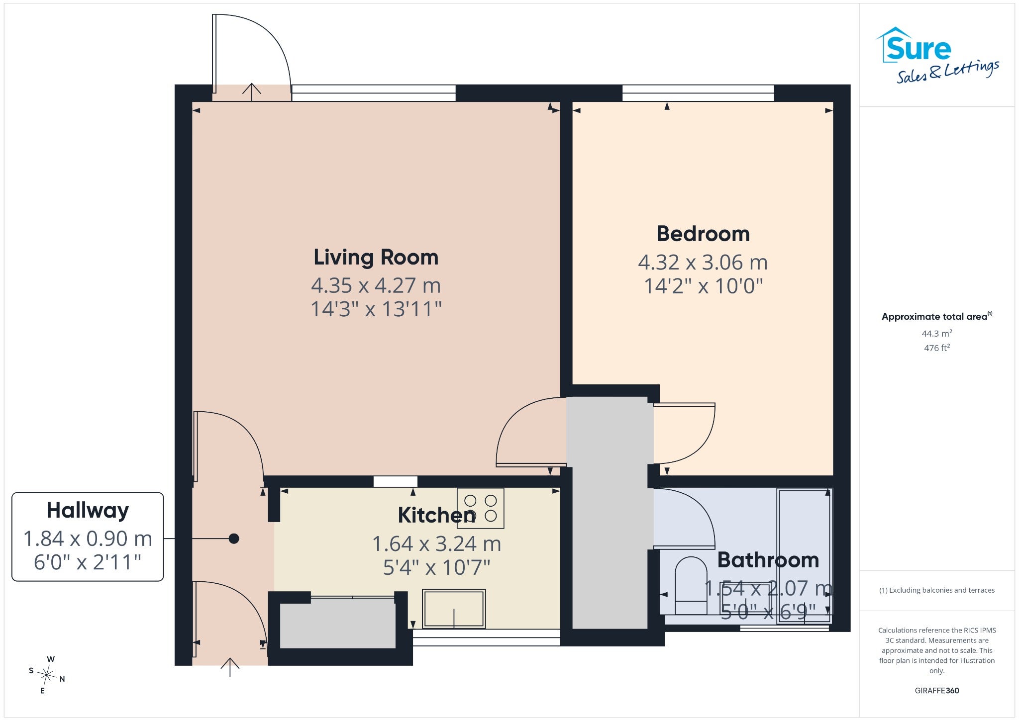 Flat Leggfield Terrace in Dacorum