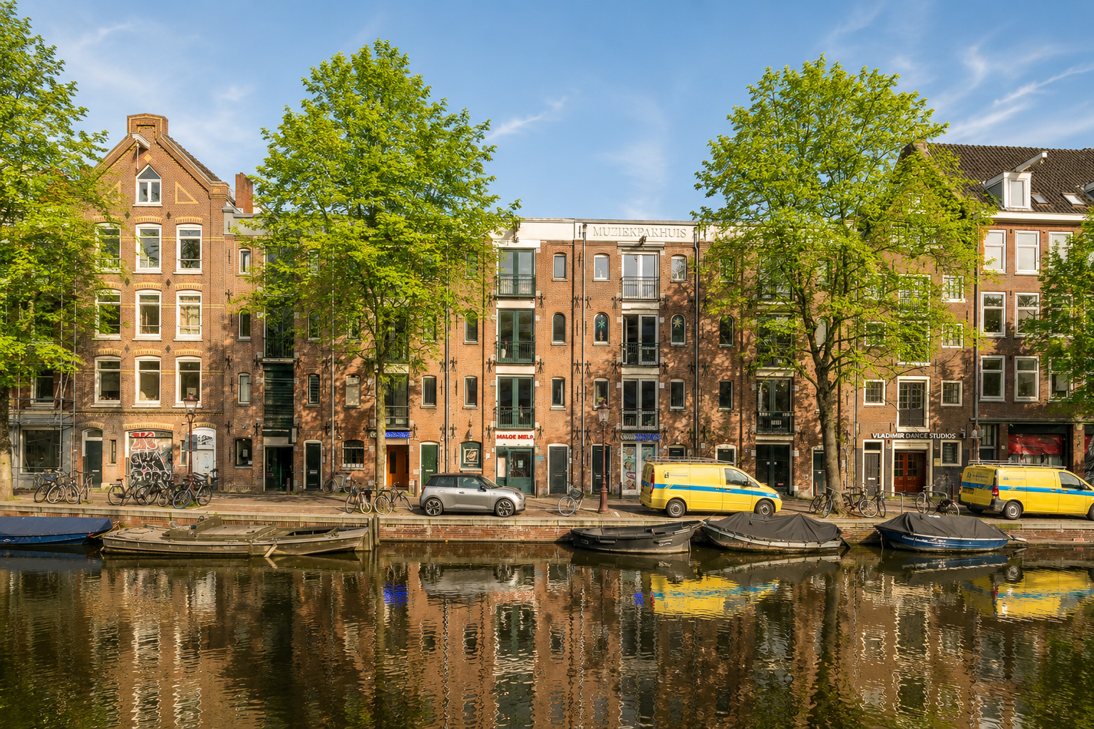 Flat Lijnbaansgracht in Amsterdam