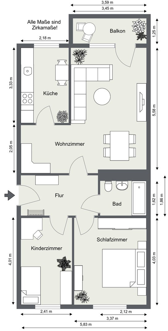 Wohnung Birkenstraße in Gera