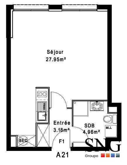 Appartement Rue de la Croix de Pierre à Rouxmesnil-Bouteilles