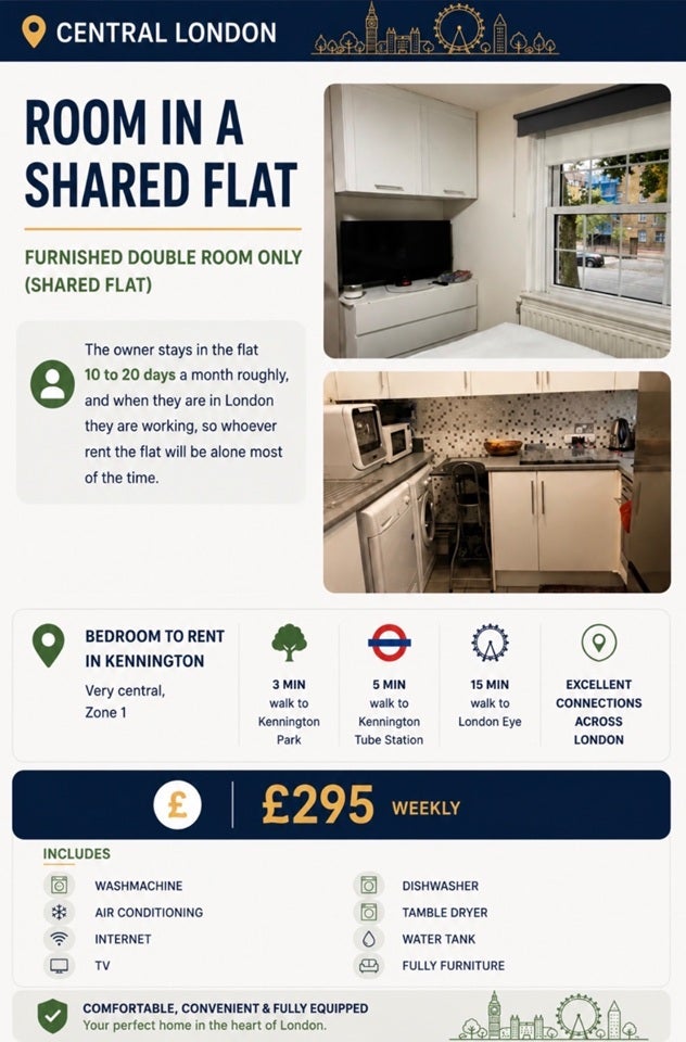 Room Doddington Grove in Greater London