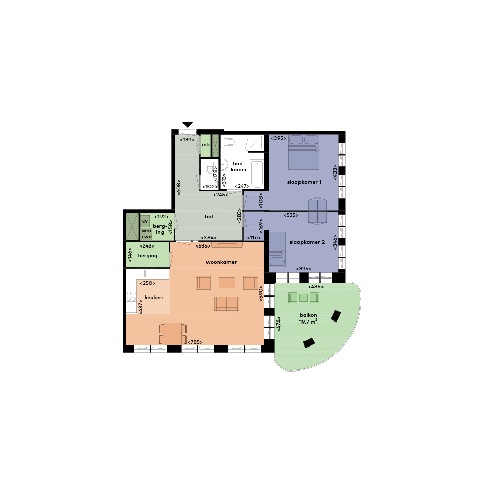 Appartement Hof van Bern in Utrecht
