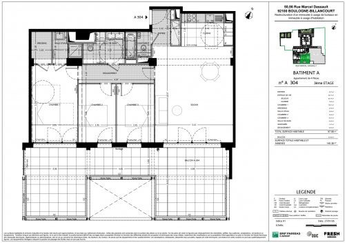 Flat Rue Marcel Dassault in Boulogne-Billancourt