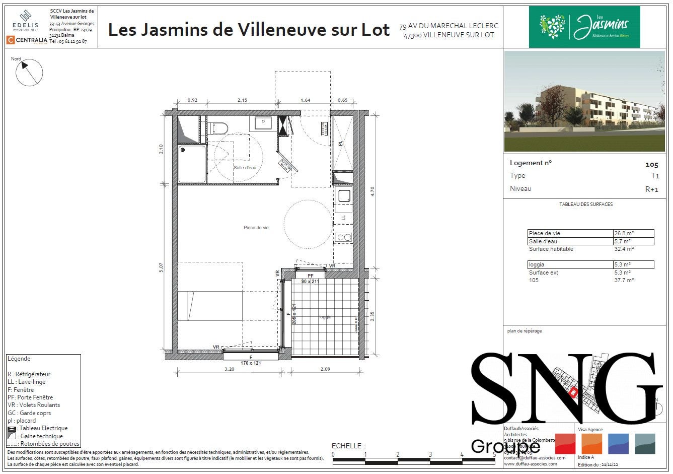 Flat Avenue du Maréchal Leclerc in Villeneuve-sur-Lot