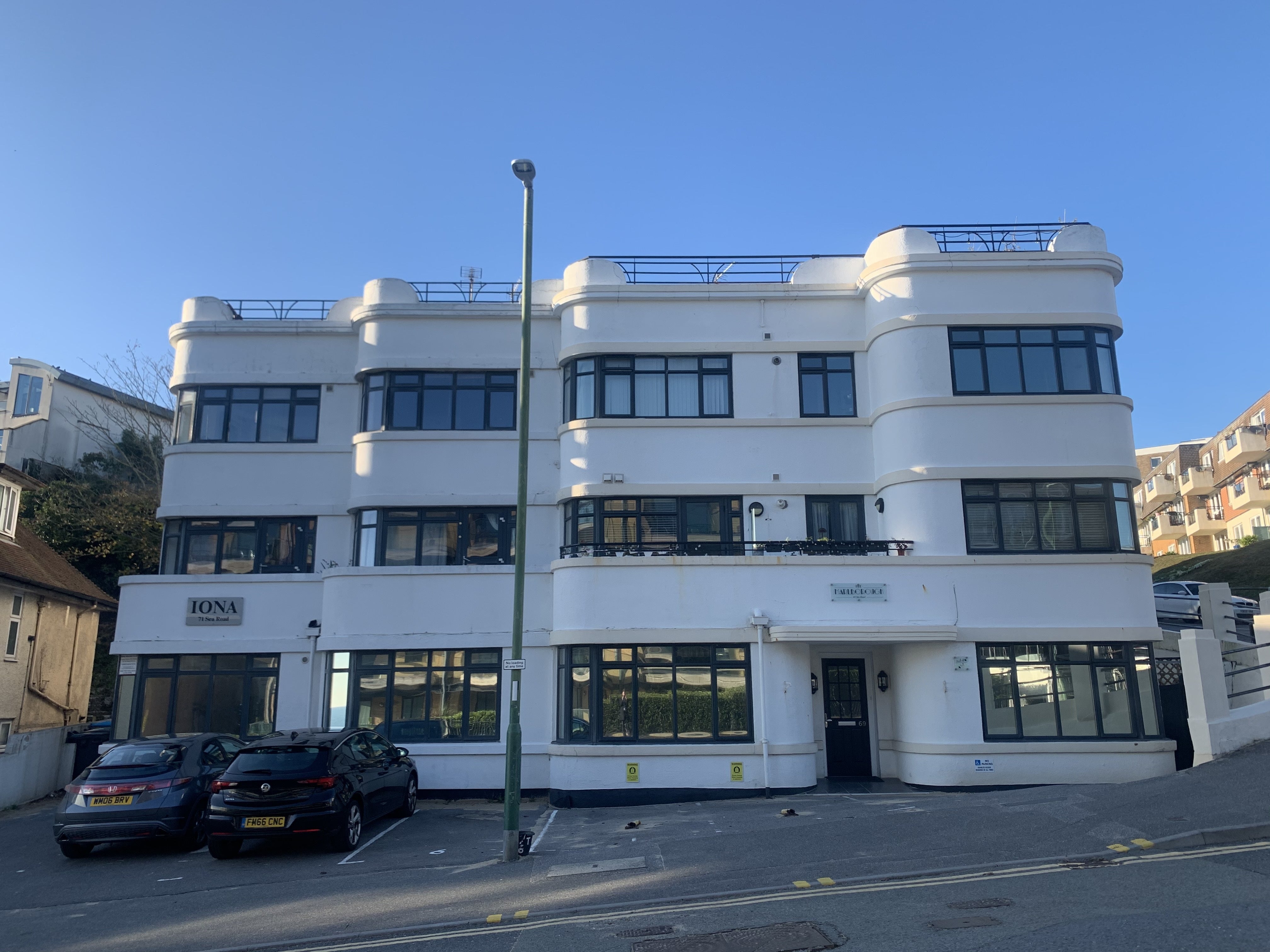 Flat Sea Road in Bournemouth