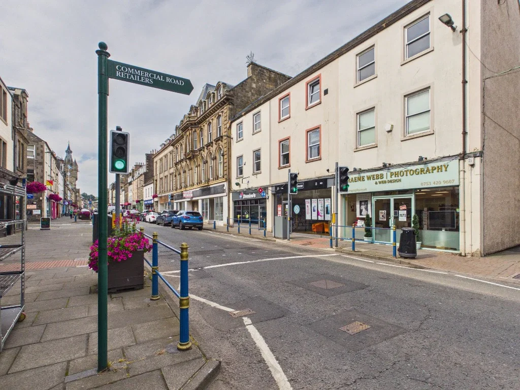 Flat High Street in Hawick