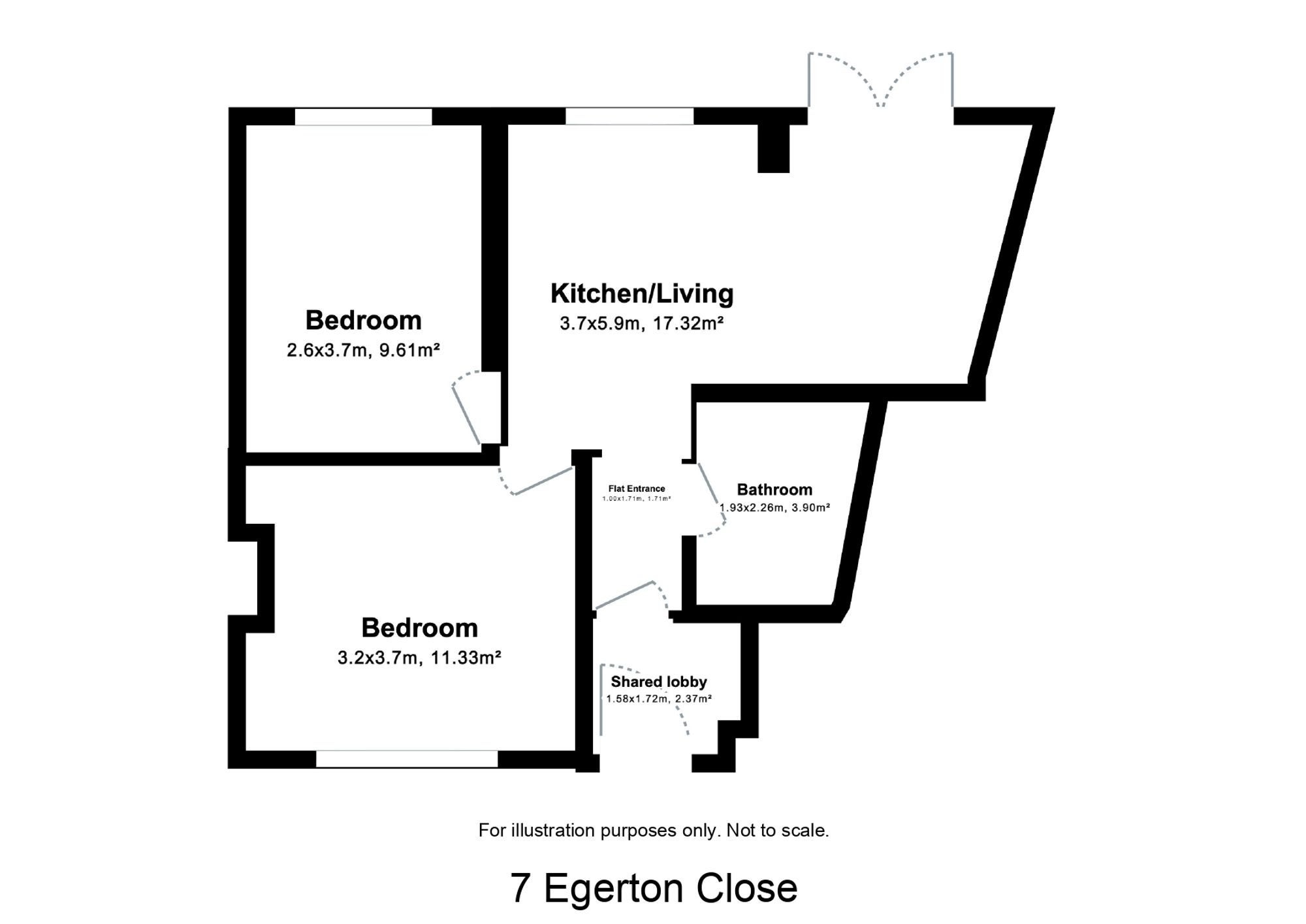 Flat Egerton Close in Cambridge