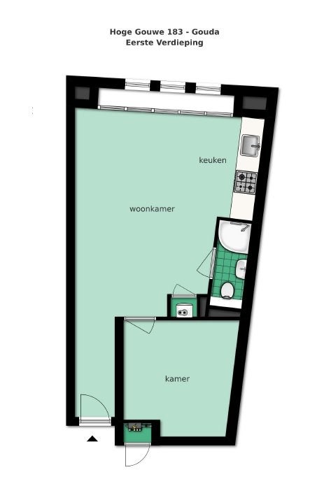 Appartement Hoge Gouwe in Gouda