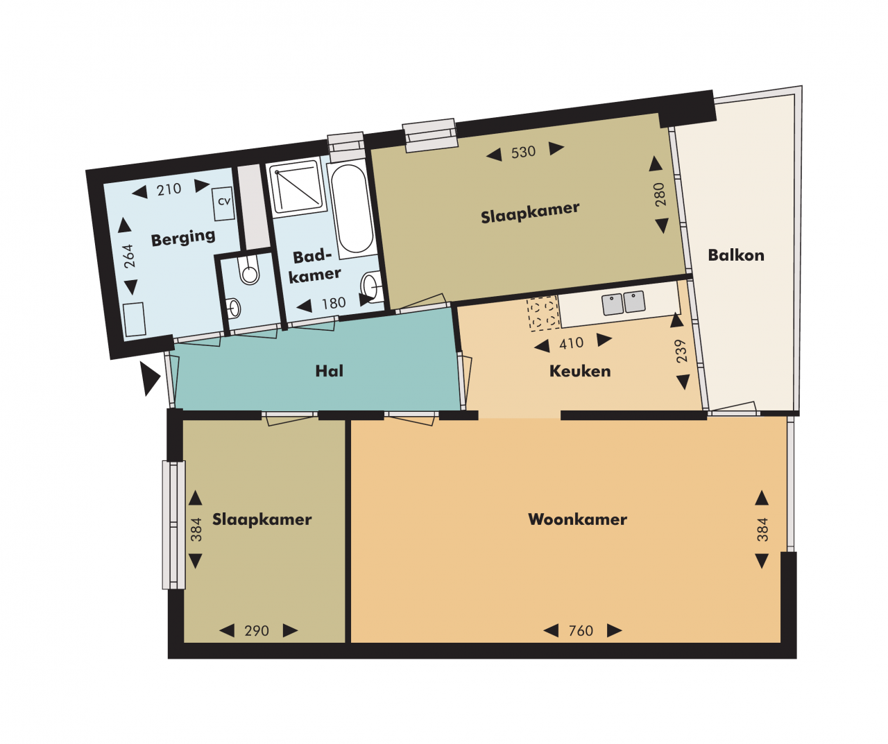 Appartement Clazina Kouwenbergzoom 210 in Rotterdam