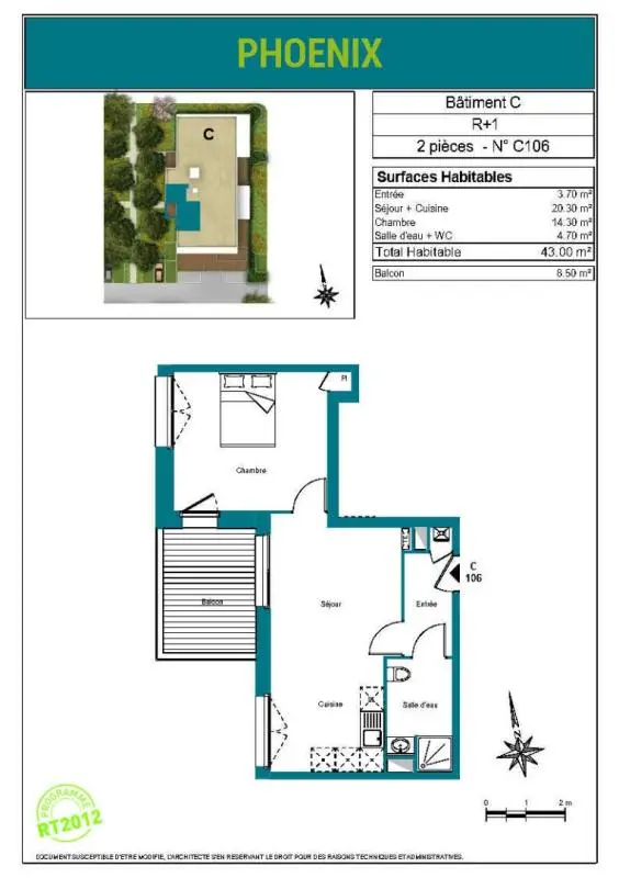 Appartement Rue de Pastissey à Villenave-d'Ornon