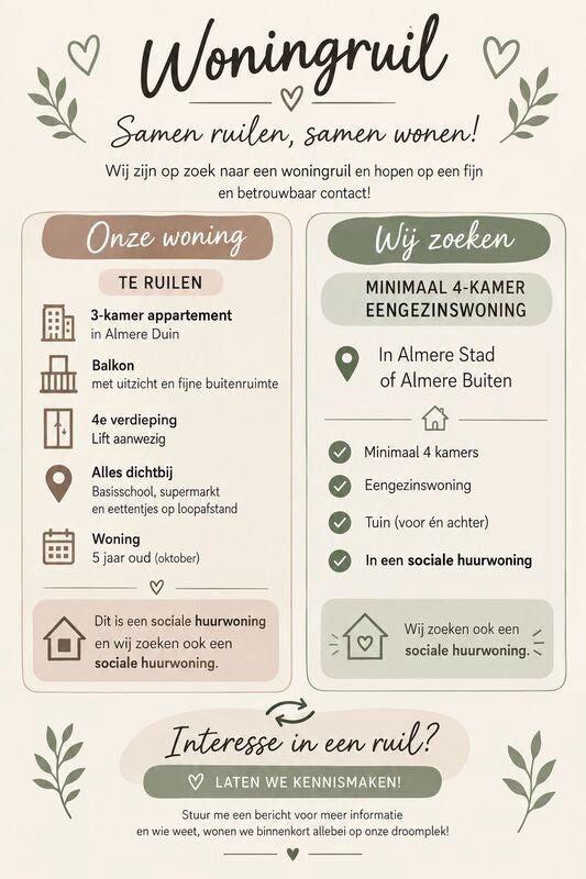 Appartement te huur in Almere – Duinrandweg – foto 1