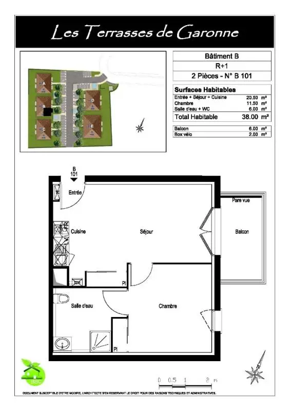 Appartement Allée Silvestre à Bouliac