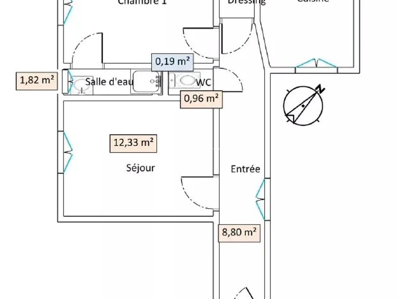 Flat Rue de Prony in Asnières-sur-Seine