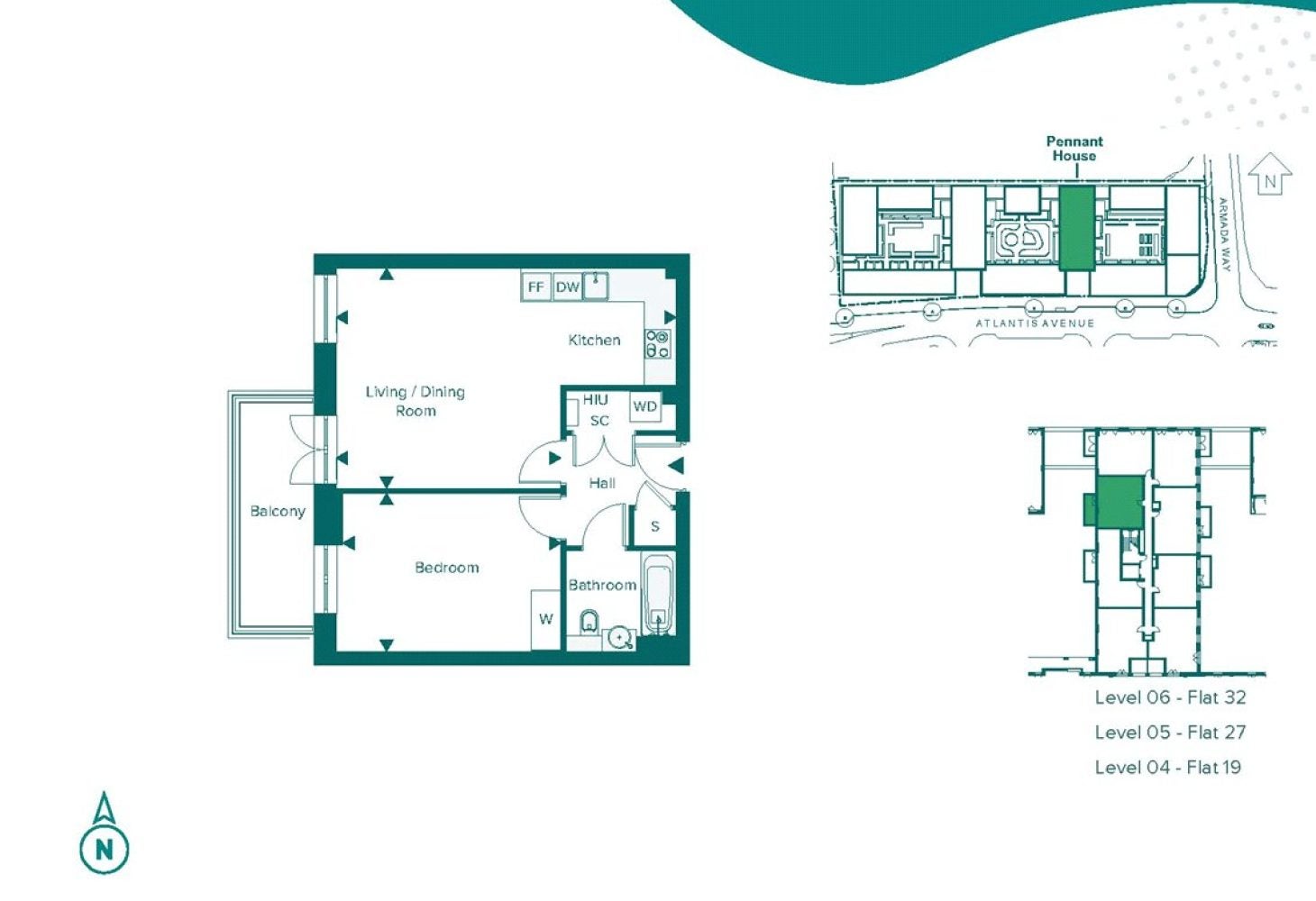 Flat Atlantis Avenue in Greater London