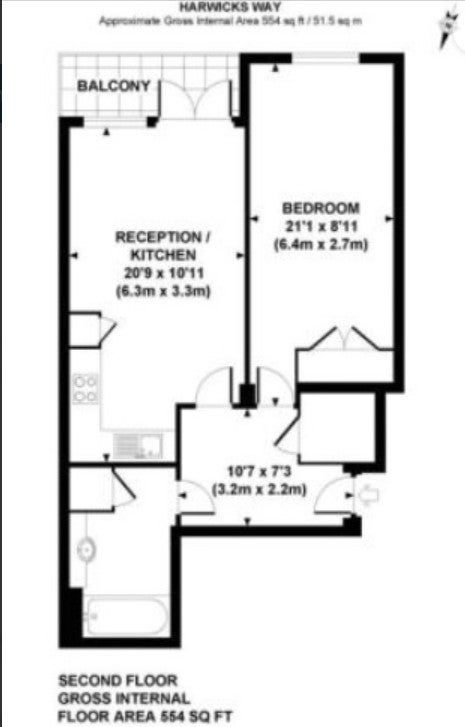 Flat Hardwicks Square in Greater London