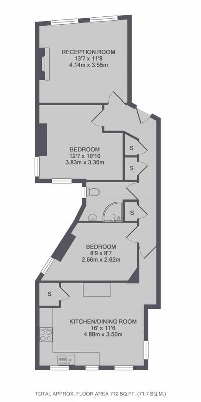 Flat Digby Mansions in Greater London