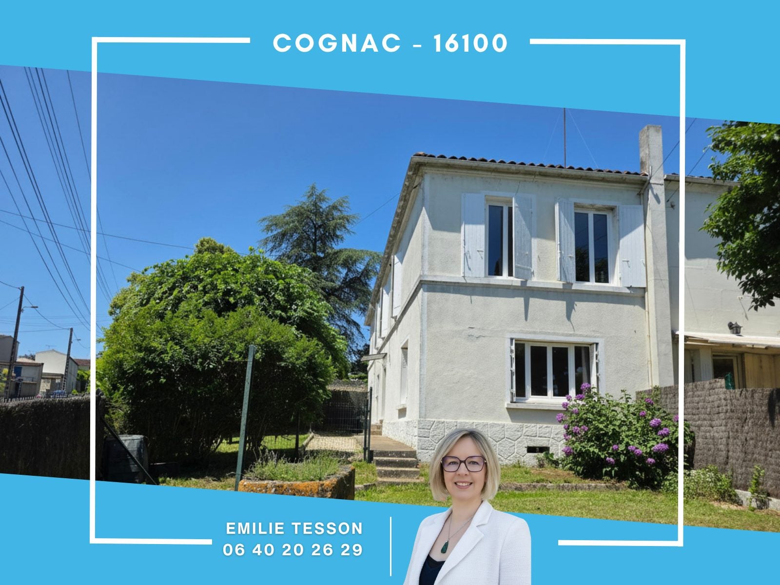 Maison Rue François Lecoq de Boisbaudran à Cognac