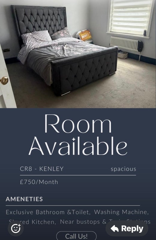 Room Godstone Road in Greater London