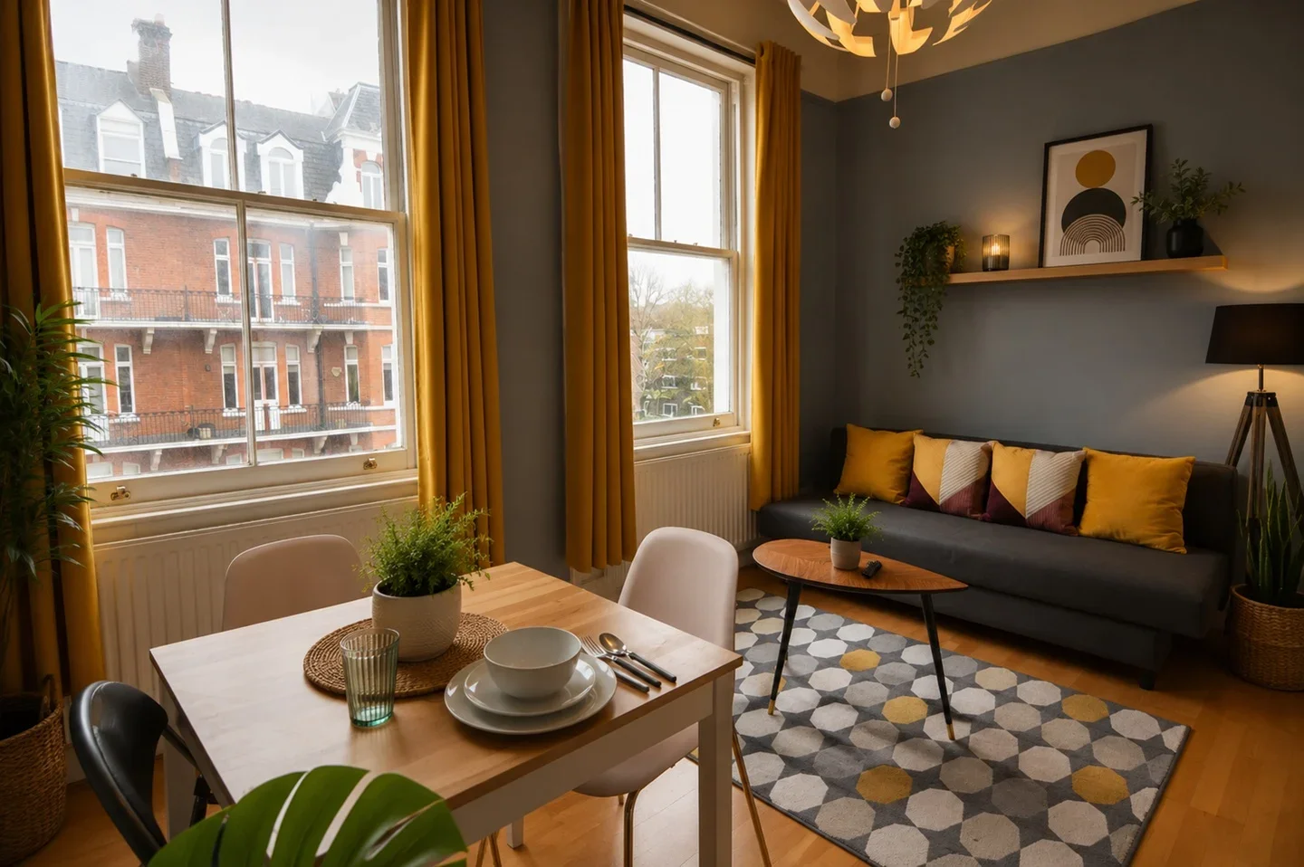 Flat Holland Park Gardens in Greater London
