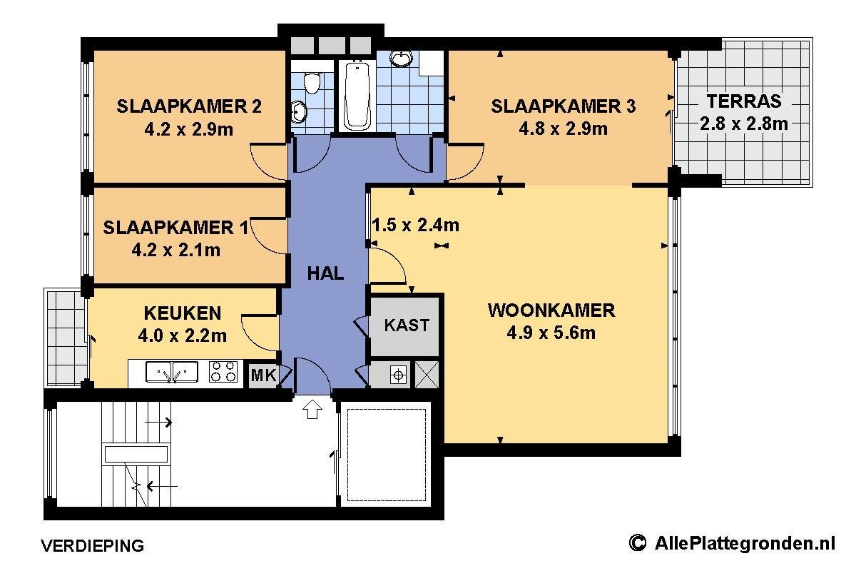 Appartement Verdiweg 19