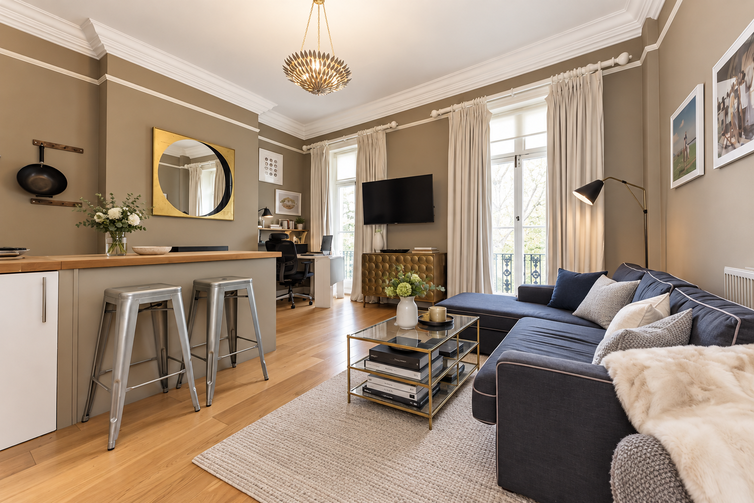 Flat Brunswick Gardens in Greater London