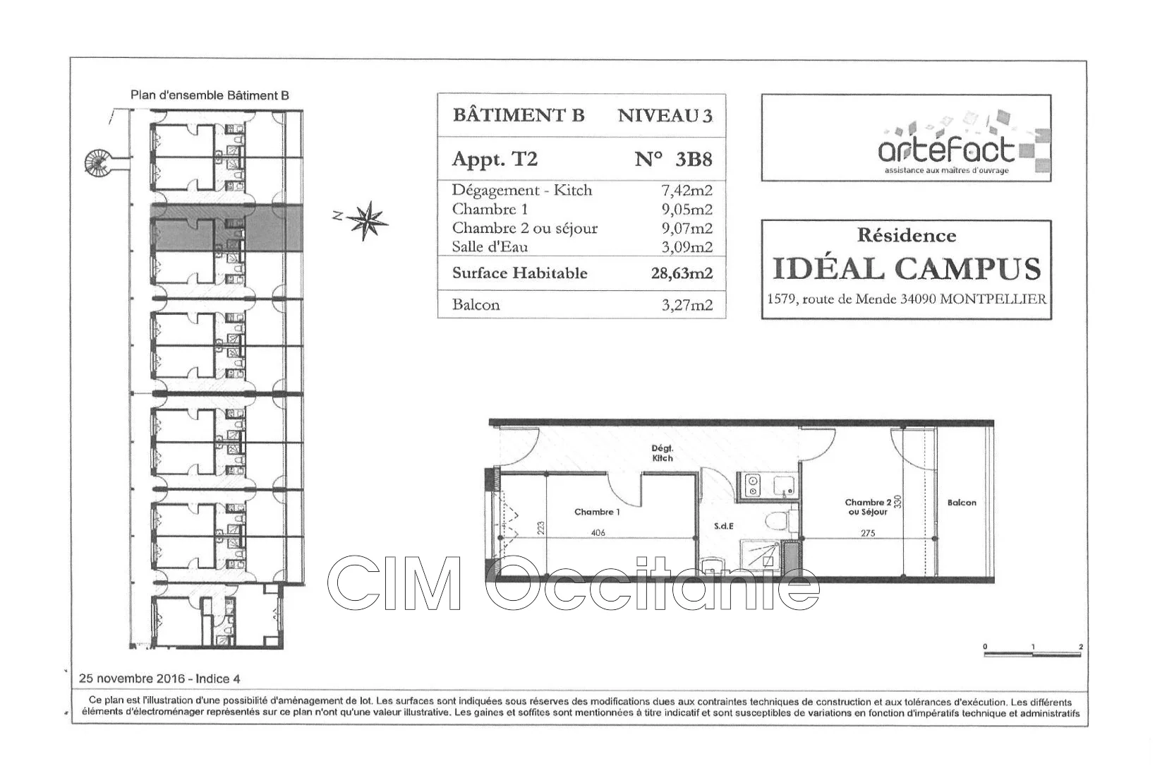 Appartement Route de Mende à Montpellier