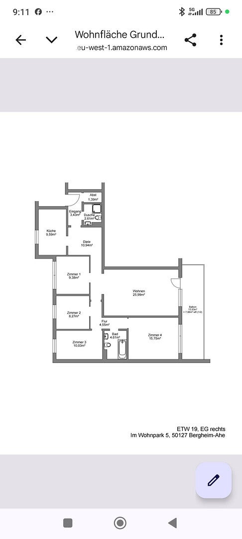 Wohnung Im Wohnpark in Bergheim