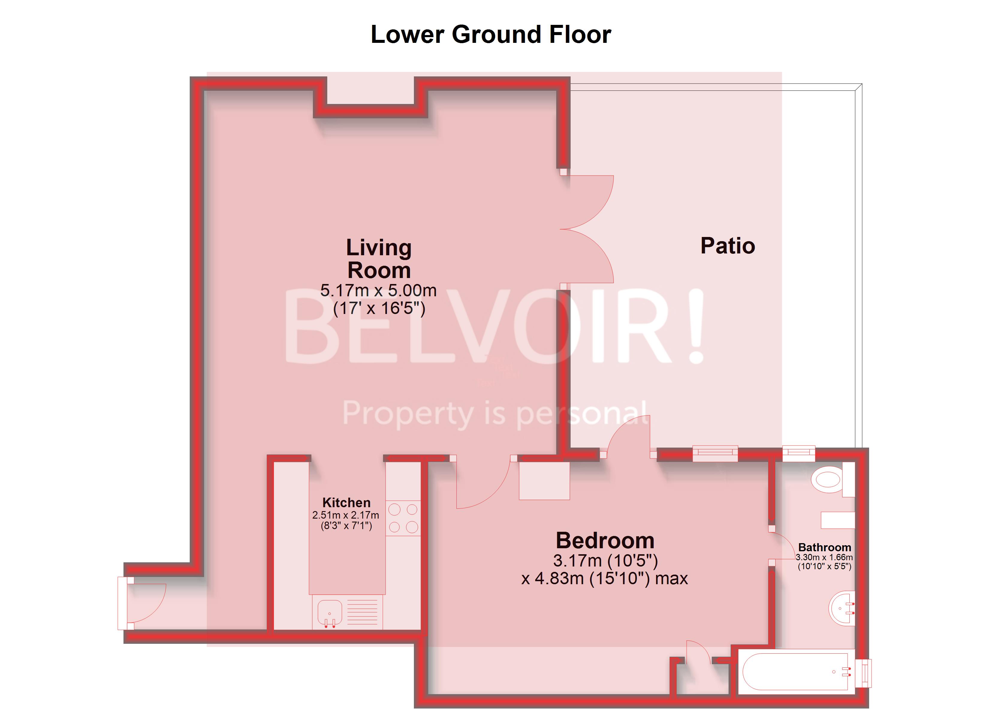 Flat First Avenue in Hove