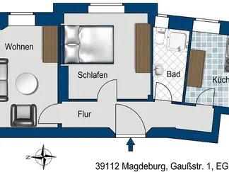 Wohnung Gaußstraße in Magdeburg